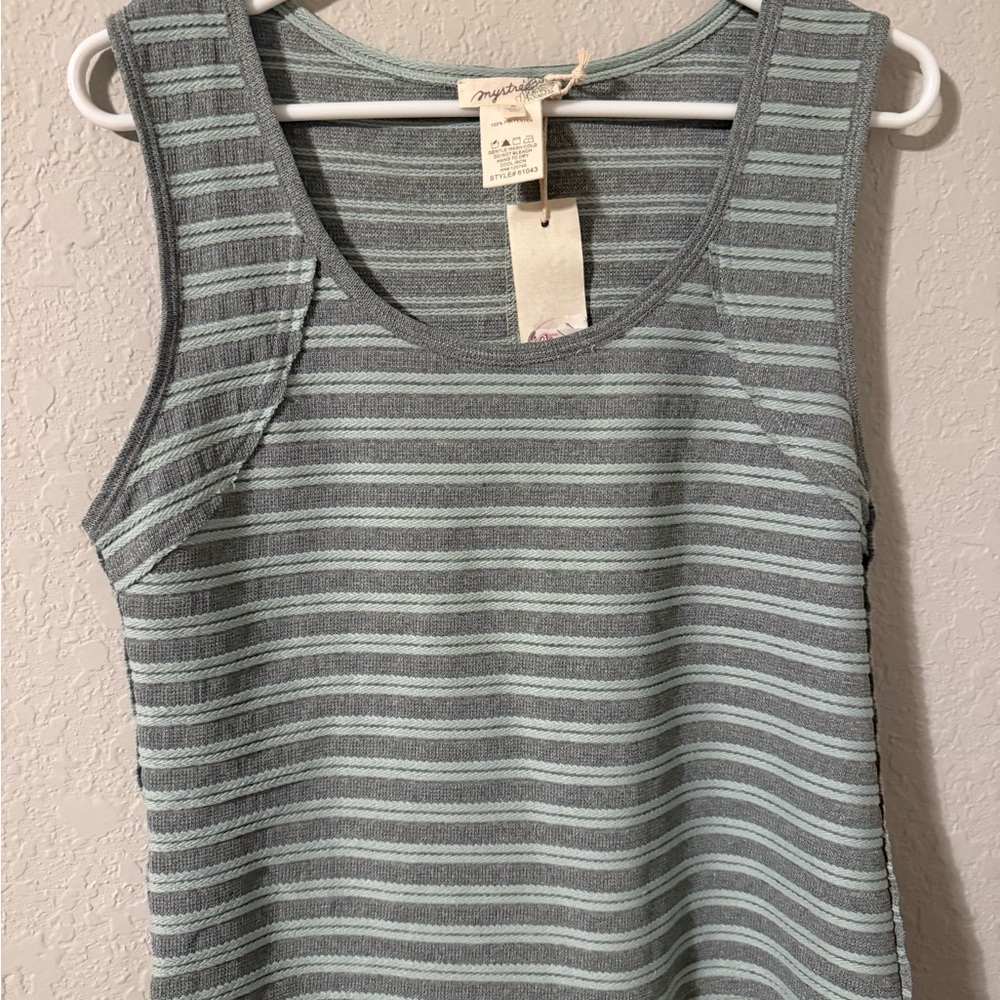 Mystree Striped Tank Top